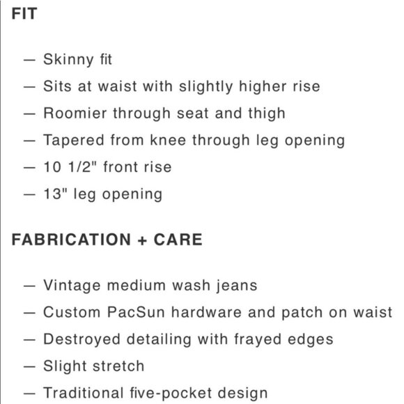 Pacsun Vintage Destroy Skinny Jeans - Picture 6 of 6